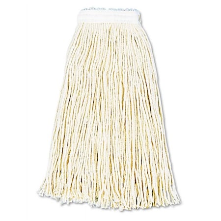 Pinpoint BWK 16 oz Premium Cut-End Wet MOP Heads - White, Cotton, 12PK PI2491547